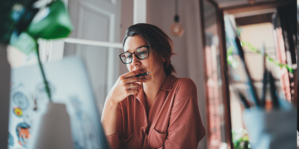 woman on laptop