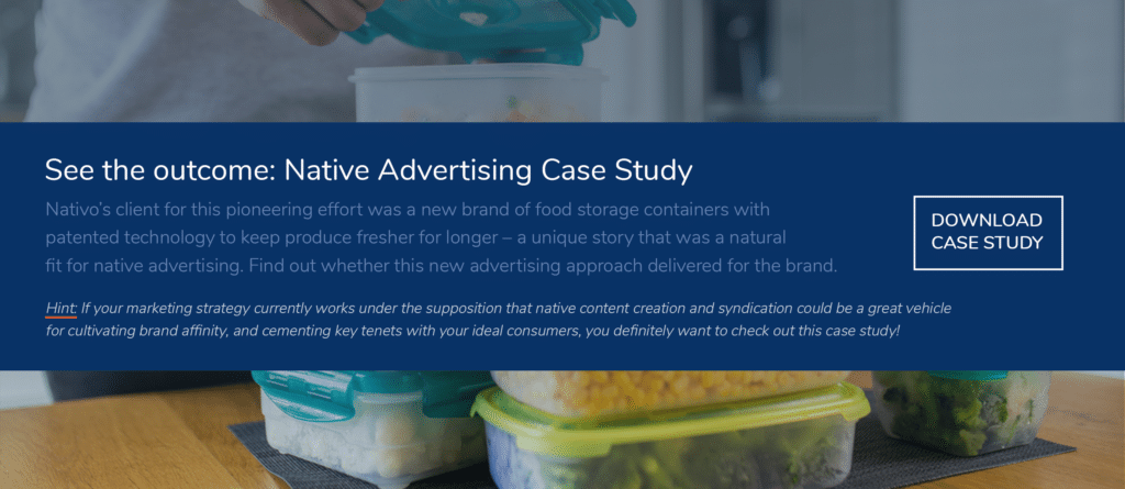 Native Advertising Case Study